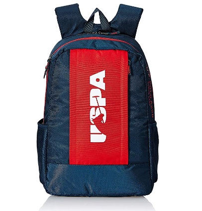 India Desire : Buy US Polo Association 25 Ltrs Navy/Red School Backpack At Rs 625 From Amazon [Regular Price Rs 1651]